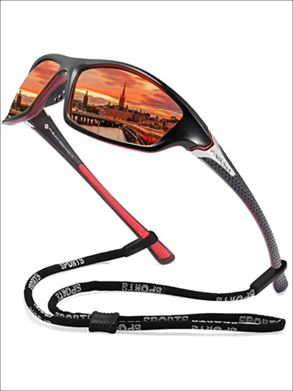 Sports Polarized Sunglasses UV400 Protection Wrap Around Full Frame